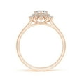 thumbnail image 2 of ANGARA Natural 0.38 Ct. Diamond Side Stone Ring in 14K Rose Gold for Women (Ring Size: 3), 2 of 10