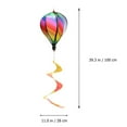 thumbnail image 2 of HOMEMAXS Rainbow Hot Air Balloon Wind Spinner with Rotating Sequins for Outdoor Decor Plastic Lightweight Portable, 2 of 6