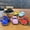 Blue, variant on Keychain Pendant with Pull Back Car Door Opener Cartoon Design Double-Ring Hook School Bag Keychain Travel Accessory