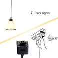 thumbnail image 2 of FSLiving Remote Control Pendant Light Juno Track Pendant Light Fixture Stepless Dimming Pendant Light Fixture w/ Frosted Glass Mini Pendant Light Customizable - Bronze, 2 of 7