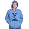 thumbnail image 4 of Popeye The Sailor Feeling Nautical Zip Up Hoodie Men's Women's Brisco Brands 5X, 4 of 6