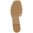 thumbnail image 6 of Journee Womens Arrina Wide Width Slip On Slide Flat Sandals, 6 of 9