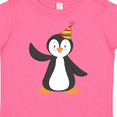 thumbnail image 4 of Inktastic Cute Penguin, Baby Penguin, Penguin with Party Hat Boys or Girls Toddler T-Shirt, 4 of 5