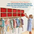 thumbnail image 5 of ECR4Kids Scoop Front Plastic Storage Bins, Multipurpose Organization Red, 10-Piece, 5 of 9