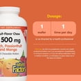 thumbnail image 3 of Natural Factors Kids Chewable Vitamin C 500 mg, Supports Immune Health, Bones, Teeth and Gums, Peach, Passionfruit and Mango, 270 Wafers, 3 of 6