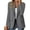 Dark Gray #35, variant on Blazer for Women Dressy Button Casual Suits Jacket Lapel Collar Tweed Office Oversized Lightweight Jackets Long Sleeve Summer Formal Business Spring Mujer Open Front Black L