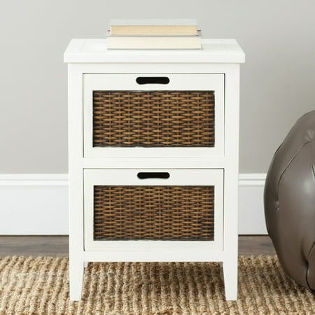 SAFAVIEH Jonah 2-Drawer End Table White