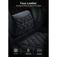 thumbnail image 5 of AQBDDBQ Car Seat Cover Fit for Lexus GS 200t/350/450h 2007-2024 2025 Premium Leather Seat Protectors with Lumbar Support,Waterproof Auto Cushions Black,Full Set(2 Row 5 Seats), 5 of 9