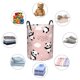thumbnail image 4 of Fotbe Panda Cesto de Ropa con Asas, Cesto Impermeable de Gran Capacidad, Bolsa de Lavado para Dormitorio, Cesto de Ropa con Ruedas y Asas-Small, 4 of 6