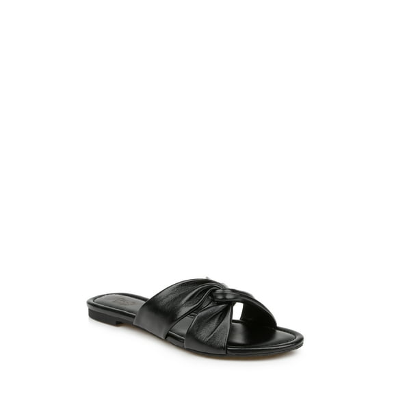 Jewel Badgley Mischka Nicolet Flat Slide Sandals