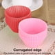 thumbnail image 2 of Cateissary 10 unids/set molde de pastel de silicona en forma redonda moldes para hornear magdalenas cocina utensilios para hornear fabricante DIY Rojo, 2 of 6