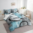 thumbnail image 3 of Feelyou Vintage Art Circle Twin Bedding Sets 7-Piece for Kids, Abstract Geometric Bedding Comforter Set, Retro Oil Printing Reversible Sheet Sets, Breathable Home Decor, 3 of 7