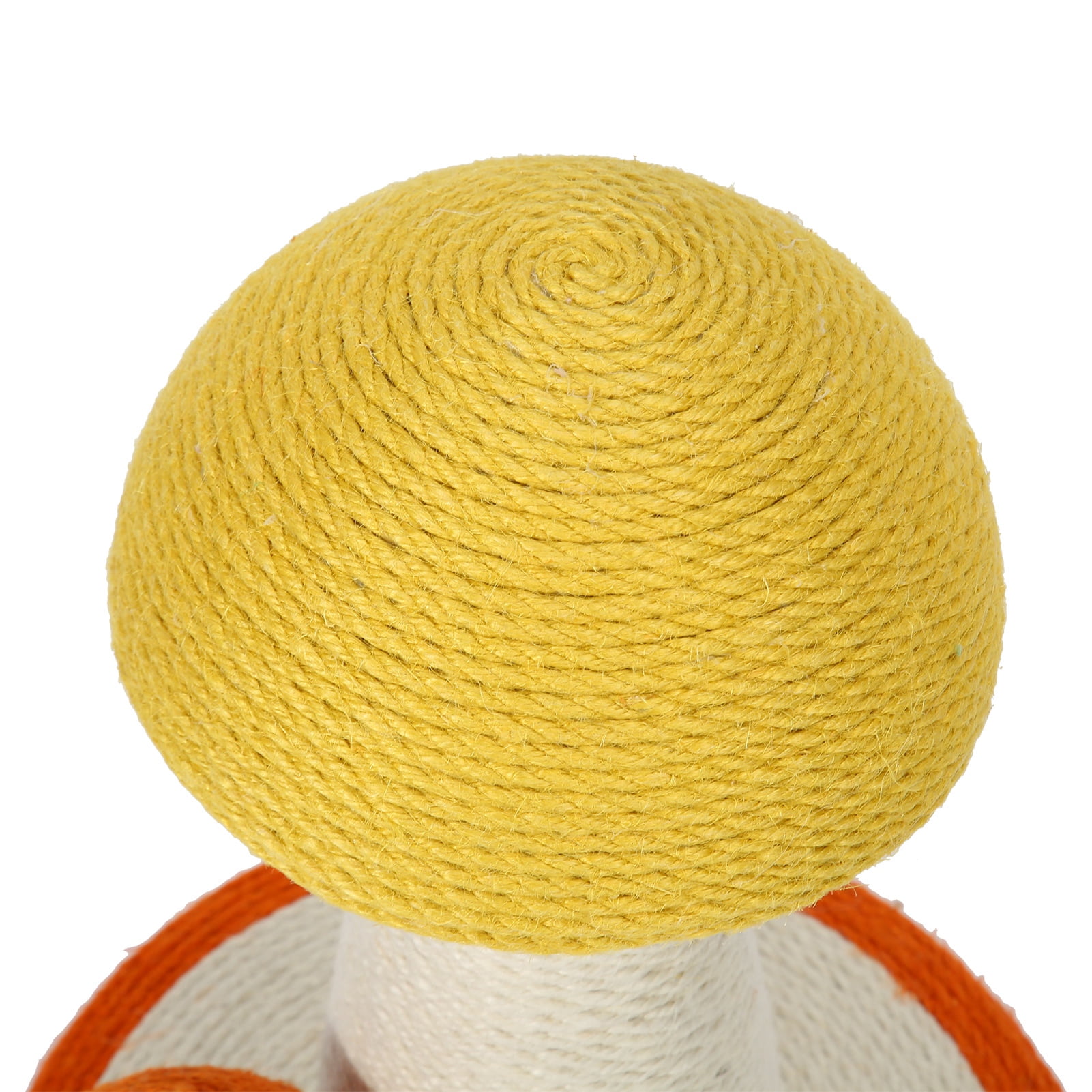 LAZIOEGR Cat Scratching Post Claw Grinding Interactive Mushroom Shape Sisal Kitten Climbing Scratcher Toy for Indoor Cats, Protects Furniture, Durable Wood Base, 11.8 x 15 inches / 30 x 38 cm
