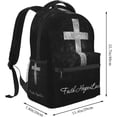 thumbnail image 2 of Christian Bible Laptop Backpack Jesus Backpack Travel Bag Laptop Computer Cross Backpack Bag for Women Men, 2 of 7