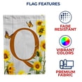 thumbnail image 5 of America Forever Spring Monogram House Flag Letter Q 28 X 40 inches Double Sided Vertical Outdoor, Yard, Lawn, Beautiful Yellow Flowers, Sunflower House Flag, 5 of 5