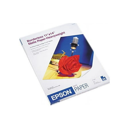 UPC: 0010343835160 | Epson s041468 Very High Resolution Print Paper 11  x 14  – 50 Sheet – White