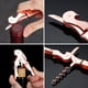 thumbnail image 3 of :Sacacorchos de camarero con doble bisagra, abridor de botellas de vino negro mate con cortador de papel de aluminio, 3 of 5