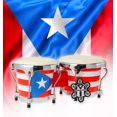 thumbnail image 1 of Set de batería Bongo PRK 14 Puerto Rico con diseño de bandera puertorriqueña, 1 of 9