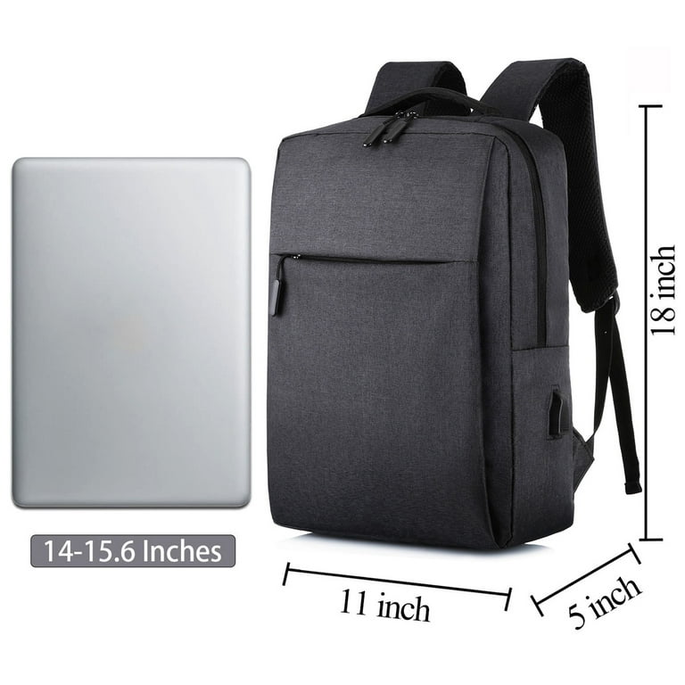 Slim Leather Laptop Bag for Men with Shoulder Strap and 14 Inch Laptop  Compartment
