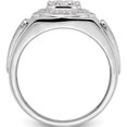 thumbnail image 2 of 14K White Gold Lab Grown Diamond Si1/Si2, G H I, Men's Ring (Size 10) Made In India rm5684-050-10wlg, 2 of 5