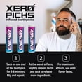 thumbnail image 4 of Xero Picks Energy Caffeine Flavored Toothpicks B12 for Focus & B6 (Blue Raspberry, Pack of 3) Sugar-Free Alternative to Energy Mints & Gum - Kosher, 4 of 7