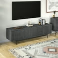 thumbnail image 3 of Evelyn&Zoe Whitman Rectangular TV Stand for TV's up to 75", Charcoal Gray, 3 of 5