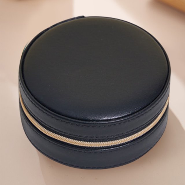 Organizador De Almacenamiento De Joyas Joyero portátil Caja de exhibición de pendientes para mujer (una sola capa negra) Wdftyju Libre de BPA