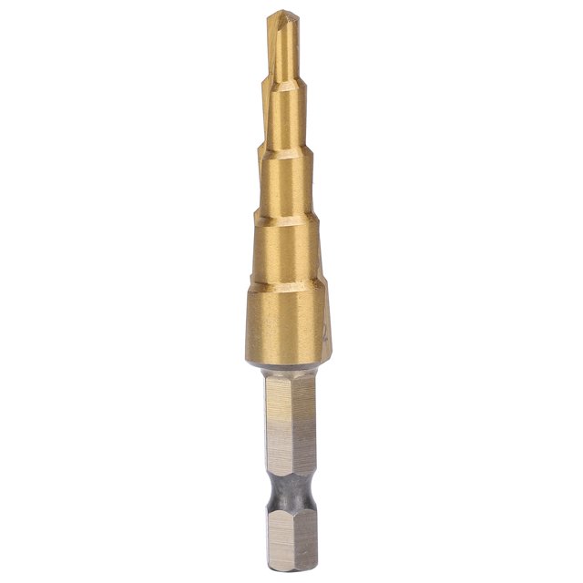 Multiple Hole Step Drill, X-shaped Opening Design Step Drill Bit for Aluminum Plate for Plastic Plate for Copper Plate