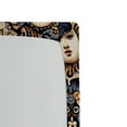 thumbnail image 3 of Ambesonne Boho Art Fitted Sheet, Occult Sun Skull Moon Wave, Full Size, Blue Violet Pale Brown, 3 of 3