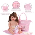 thumbnail image 3 of Juego de bolsas de pañales BABESIDE para muñecas Reborn de 43 a 61 cm, color rosa, 3 of 7