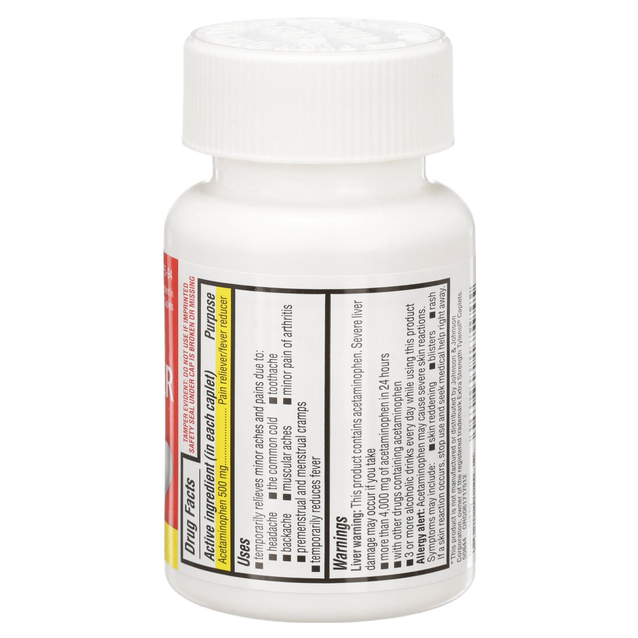 Quality Plus Extra Strength Acetaminophen Caplet 100ct