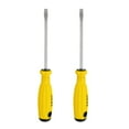 thumbnail image 1 of Uxcell 2 piezas destornillador plano SL6 de 9.4" con imán, destornillador ranurado de CR-V con mango ergonómico para reparaciones, amarillo, 1 of 7