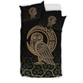 thumbnail image 2 of Viking Bedding Set Owl Celtic On Triskels Background RLT12, 2 of 6