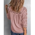 thumbnail image 1 of Camiseta de Ganchillo de Encaje NikouMX para mujer top de Ganchillo de encaje con cuello Cuadrado de encaje Máxima comodidad, 1 of 5