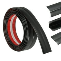 3-in-1 Peel and Stick Trim, 0.8in x 3.2 ft Multifunctional Wall Molding Trim, Flexible Edge Guard Molding Self-Adhesive Caulk Strip for Floor, Table, Door Frame, Shiny Black