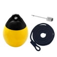 thumbnail image 3 of Almencla Bateau Boule Quai Rond avec Protection Gonflable Goupille et Corde Amarrage Bouée Ancre Jaune w Corde Noire, 3 of 8