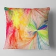 thumbnail image 2 of Designart Christmas Fireworks Colorful - Abstract Throw Pillow - 16x16, 2 of 5