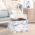 thumbnail image 3 of Yayeee Collapsible Cube Storage Bin with Lid Fabric Closet Decorative Basket with Handles, Light Blue Mountain, 3 of 7