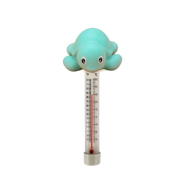 Dsscvnef Floating Pool Water Temperature Meter Easy Read Gauge Cartoon Animals Design Versatile Use for Spa Bathtub Lake Shower Accurate