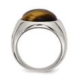 thumbnail image 2 of Chisel  Stainless Steel Polished Tiger's Eye Ring, 2 of 7