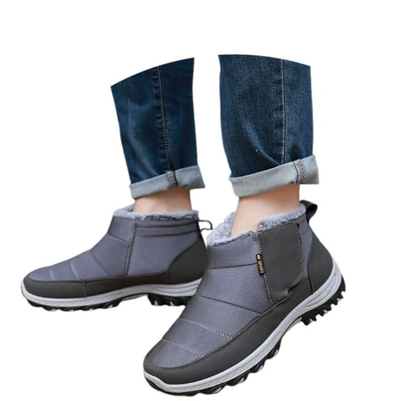 Men's Boots On Winter Boots Insulated Cold Weather Comfortable Outdoor Hiking Booties for Everyday Casual Wear