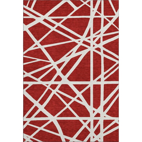 Dalyn Rugs Premium Machine Washable Mayfield AMF1040 Red 5' x 7'6" Rug