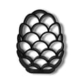 thumbnail image 6 of Dragon Scales Easter Egg Decor, Minimalist Line Art Sculpture Accent, 6 of 7