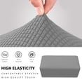 thumbnail image 4 of Stretch Ottoman Cover Folding Storage Stool Furniture Protector Soft Rectangle slipcover, 4 of 6