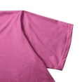 thumbnail image 6 of Yubnlvae 2025 Pointelle Knit Short Sleeve Top - Business Casual Summer Sweater (Breathable Open-Weave | Office-to-Weekend Wear) (Hot Pink | L), 6 of 8