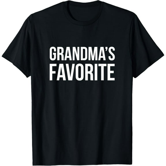 Grandma's Favorite Shirt Funny Grandparent Grandchild Gift T-Shirt