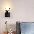 thumbnail image 2 of Aplique de pared LED para interior, lámpara de pared moderna, lámpara de metal vintage E27 para sala de estar, dormitorio, pasillo, escalera y camino., 2 of 5