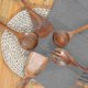 thumbnail image 2 of Wooden Spoons For Cooking Teak Wooden Utensils Set Wood Spatula For Nonstick, 2 of 4