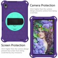 thumbnail image 2 of Dteck Case for Samsung Galaxy Tab A 8.4-inch T307 (2020 Released) ,Shockproof Rubber Hybrid EVA Protection Hand /Shoulder Strap Hard Kickstand Back Cover,Purple+Mint, 2 of 6