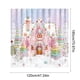 thumbnail image 3 of Dream Christmas Candy House Macaron Christmas Tree Bath Towel Bath Curtain No-Drill, 3 of 6